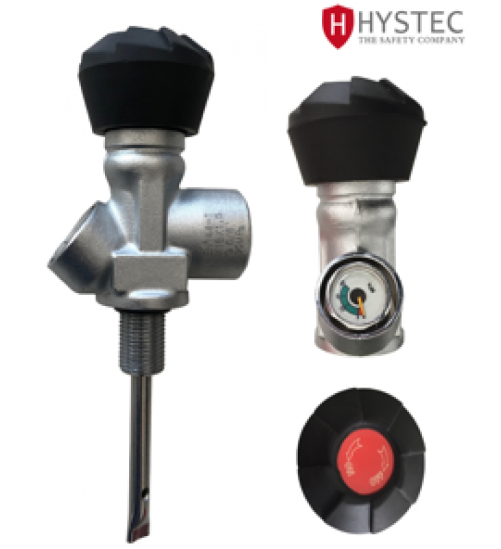 SCBA Cylinder Valve with Pressure Gauge